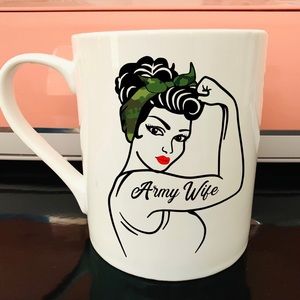 Retro Vintage Coffee Mug Army wife